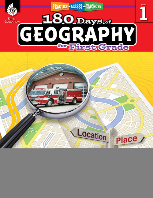 180 Days™: Geography for First Grade (Practice, Assess, Diagnose) by Rane Anderson, 9781425833022