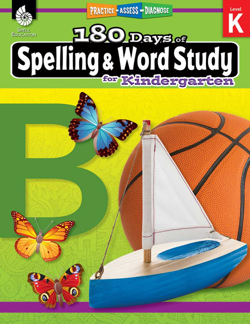 180 Days™: Spelling and Word Study for Kindergarten (Practice, Assess, Diagnose) by Shireen Pesez Rhoades, 9781425833084