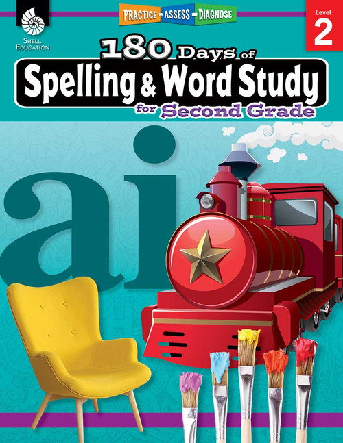 180 Days™: Spelling and Word Study for Second Grade (Practice, Assess, Diagnose) by Shireen Pesez Rhoades, 9781425833107