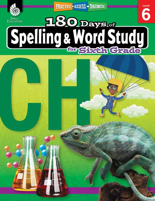 180 Days®: Spelling and Word Study for Sixth Grade (Practice, Assess, Diagnose) by Shireen Pesez Rhoades, 9781425833145