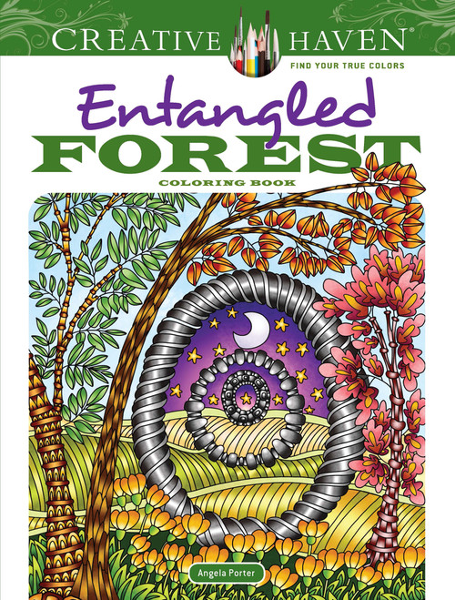 Creative Haven Entangled Forest Coloring Book by Angela Porter, 9780486833996