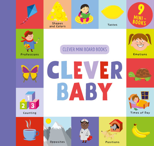Clever Baby (9 Mini Board Book Box Set) by Clever Publishing, Ekaterina Elkina, 9781948418515