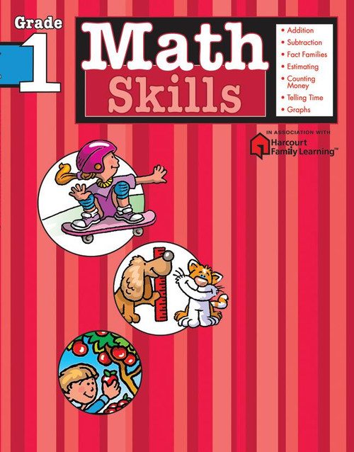 Math Skills: Grade 1 (Flash Kids Harcourt Family Learning) by Flash Kids Editors, 9781411401068