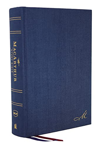 NKJV, MacArthur Study Bible, Blue Cloth over Board, Comfort Print (Unleashing God's Truth One Verse at a Time (Holy Bible, New International Version)) by John F. MacArthur, Thomas Nelson, 9780785223030