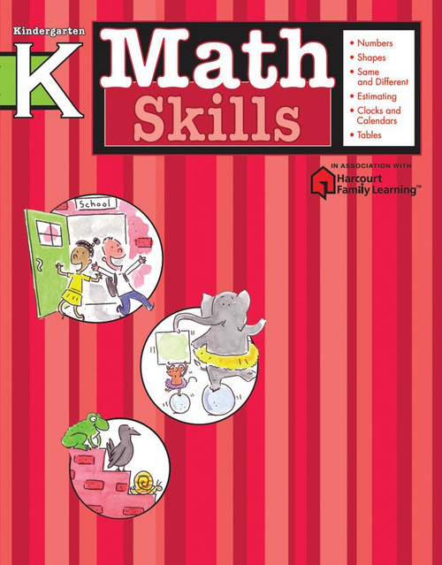 Math Skills: Grade K (Flash Kids Harcourt Family Learning) by Flash Kids Editors, 9781411401051