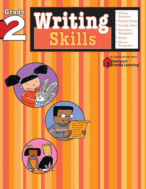 Writing Skills: Grade 2 (Flash Kids Harcourt Family Learning) by Flash Kids Editors, 9781411404809