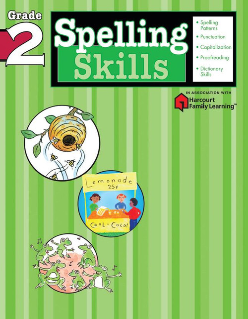 Spelling Skills: Grade 2 (Flash Kids Harcourt Family Learning) by Flash Kids Editors, 9781411403833