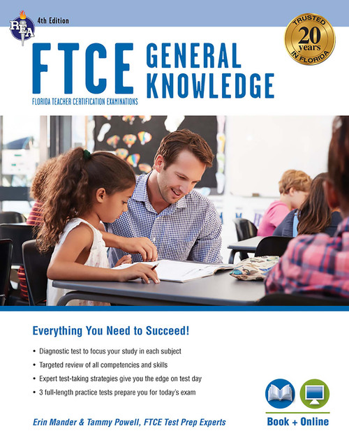 FTCE General Knowledge 4th Ed., Book + Online by Erin Mander, Tammy Powell, 9780738612515