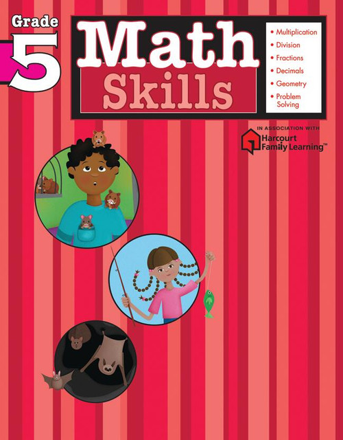 Math Skills: Grade 5 (Flash Kids Harcourt Family Learning) by Flash Kids Editors, 9781411401105