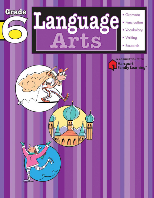 Language Arts: Grade 6 (Flash Kids Harcourt Family Learning) by Flash Kids Editors, 9781411404144