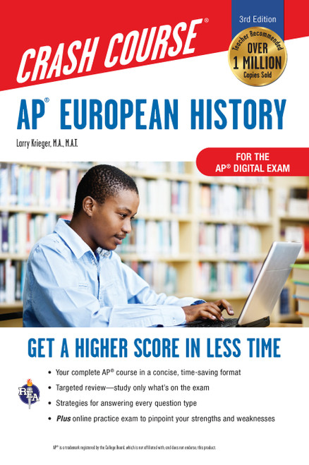 AP® European History Crash Course,  Book + Online (Get a Higher Score in Less Time) by Larry Krieger, Patti Harrold, 9780738612706