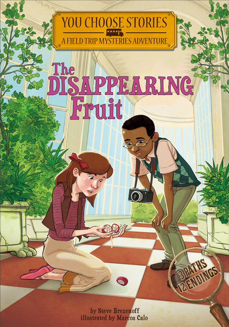 The Disappearing Fruit (An Interactive Mystery Adventure) by Steve Brezenoff, Marcos Calo, 9781496526434