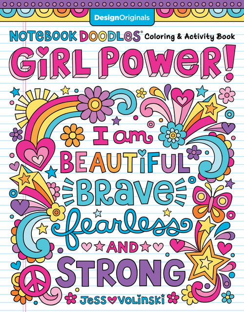Notebook Doodles Girl Power! (Coloring & Activity Book) by Jess Volinski, 9781497204430