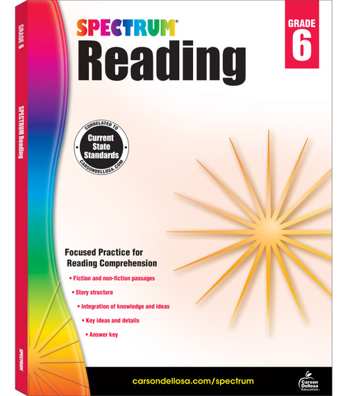 Spectrum Reading Workbook, Grade 6 by Spectrum, Carson Dellosa Education, 9781483812199