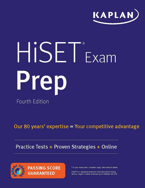 HiSET Exam Prep (Practice Tests + Proven Strategies + Online) - 9781506264042 by Kaplan Test Prep, Caren Van Slyke, 9781506264042