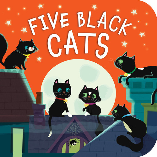 Five Black Cats (A Counting Board Book for Kids and Toddlers) by Patricia Hegarty, Julia Woolf, 9781589252394