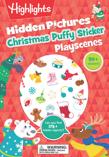 Christmas Hidden Pictures Puffy Sticker Playscenes by Highlights, 9781644721179