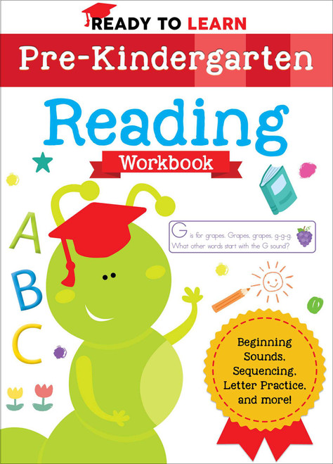 Ready to Learn: Pre-Kindergarten Reading Workbook (Beginning Sounds, Sequencing, Letter Practice, and More!) by Editors of Silver Dolphin Books, 9781645173229