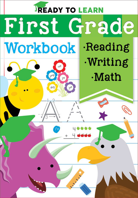 Ready to Learn: First Grade Workbook (Fractions, Measurement, Telling Time, Descriptive Writing, Sight Words, and More!) by Editors of Silver Dolphin Books, 9781645173366
