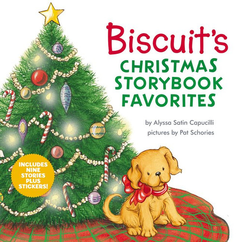 Biscuit's Christmas Storybook Favorites (9 Christmas Holiday Stories in 1 Book Plus Stickers for Dog Lovers) by Alyssa Satin Capucilli, Pat Schories, 9780063041202