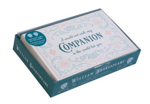 William Shakespeare Foil Note Cards by Insight Editions, 9781683839095