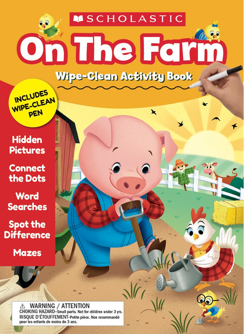 On the Farm Wipe-Clean Activity Book by Scholastic Teaching Resources, 9781338572353