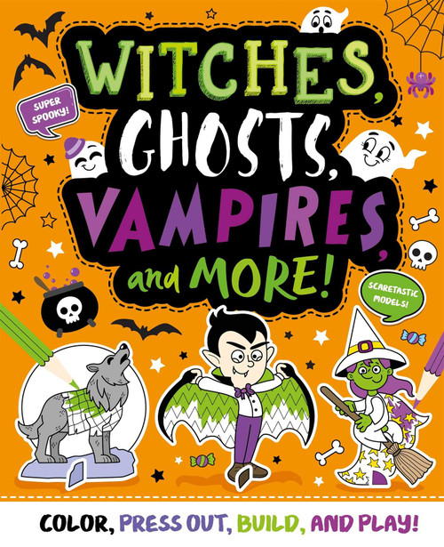 Witches, Ghosts, Vampires and More (Press-out and Build Model Book) by IglooBooks, Jake McDonald, 9781839037658