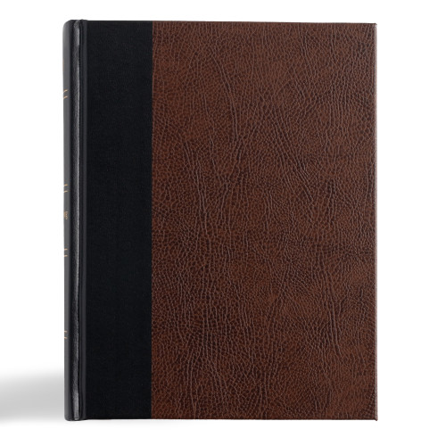 KJV Notetaking Bible, Black/Brown Bonded Leather Hardcover by Holman Bible Publishers, 9781433643057
