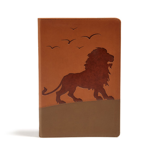 KJV One Big Story Bible, Brown Lion LeatherTouch (Connecting Christ Throughout God's Story) by Holman Bible Publishers, 9781535990639
