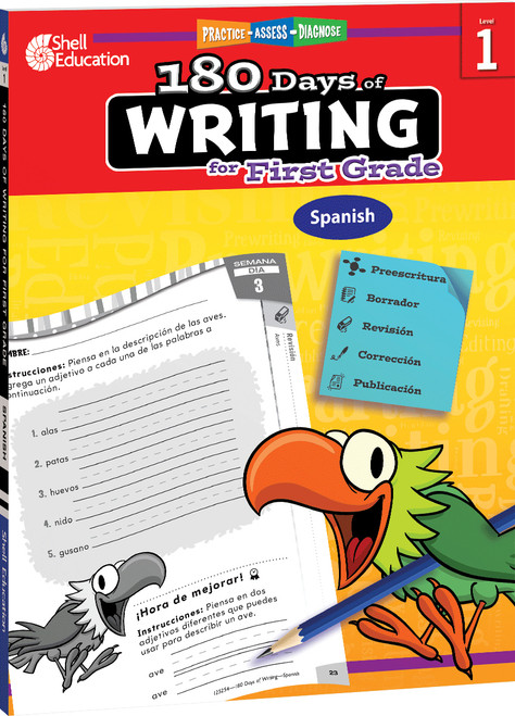 180 Days®: Writing for First Grade (Practice, Assess, Diagnose) (Spanish Edition) by Jodene Lynn Smith, Jodene Smith, 9781087635569