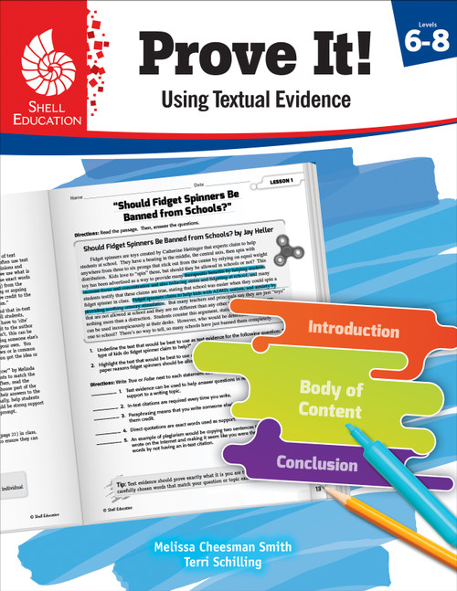 Prove It! Using Textual Evidence, Levels 6-8 by Melissa Cheesman Smith, Terri Schilling, 9781425817015