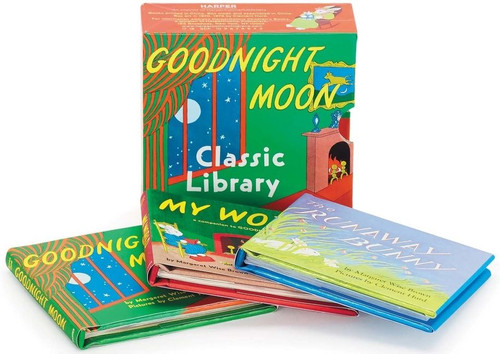 Goodnight Moon Classic Library (Contains Goodnight Moon, The Runaway Bunny, and My World) (Miniature Edition) by Margaret Wise Brown, Clement Hurd, 9780061998232