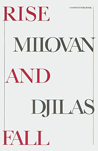 Rise And Fall by Milovan Djilas, 9780156767088