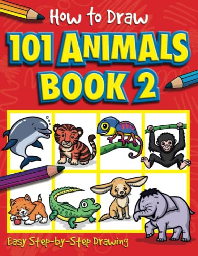 How to Draw 101 Animals Book 2 by Nat Lambert, 9781789588132