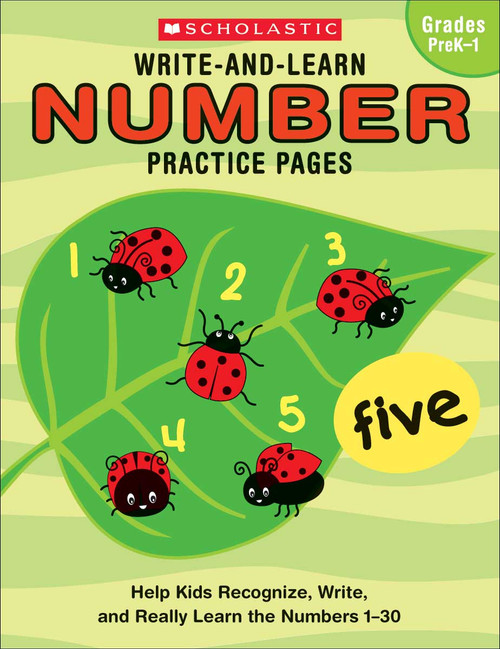 Write-and-Learn Number Practice Pages by Scholastic, 9780439458658