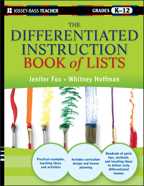 The Differentiated Instruction Book of Lists by Jenifer Fox, Whitney Hoffman, 9780470952399