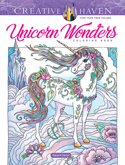 Creative Haven Unicorn Wonders Coloring Book by Marjorie Sarnat, 9780486847559