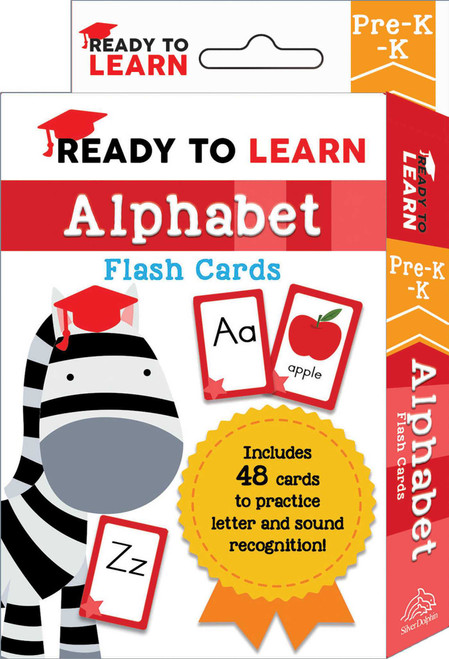 Ready to Learn: Pre-K-K Alphabet Flash Cards (Includes 48 Cards to Practice Letter and Sound Recognition!) by Editors of Silver Dolphin Books, 9781645173373