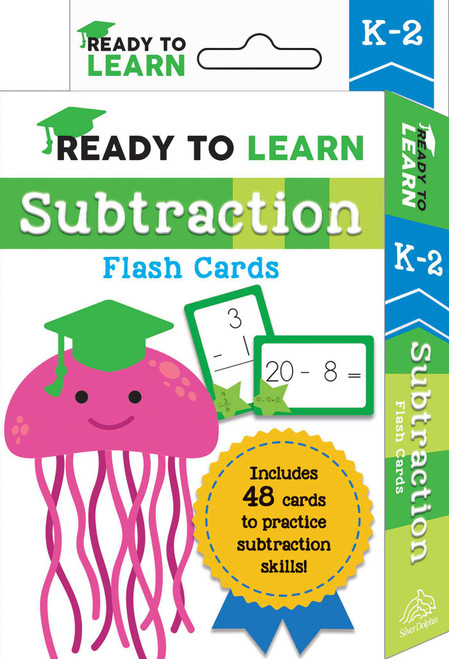 Ready to Learn: K-2 Subtraction Flash Cards (Includes 48 Cards to Practice Subtraction Skills!) by Editors of Silver Dolphin Books, 9781645173427
