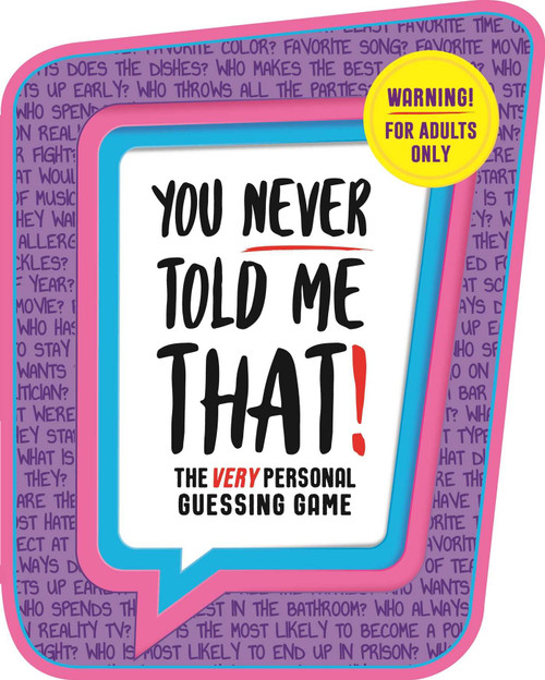 You Never Told Me That! (The Very Personal Guessing Game) by IglooBooks, 9781839037542