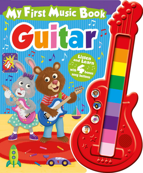 My First Music Book: Guitar (Sound Book) (Listen and Learn with 4 Bonus Song Buttons) by IglooBooks, 9781499881837