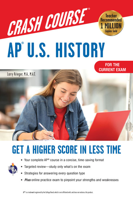 AP  U.S. History Crash Course, Book + Online (Get a Higher Score in Less Time) by Larry Krieger, 9780738612690