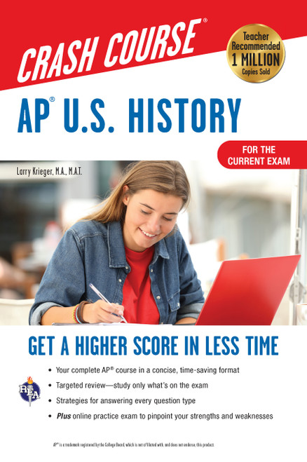 AP  U.S. History Crash Course, Book + Online (Get a Higher Score in Less Time) by Larry Krieger, 9780738612690