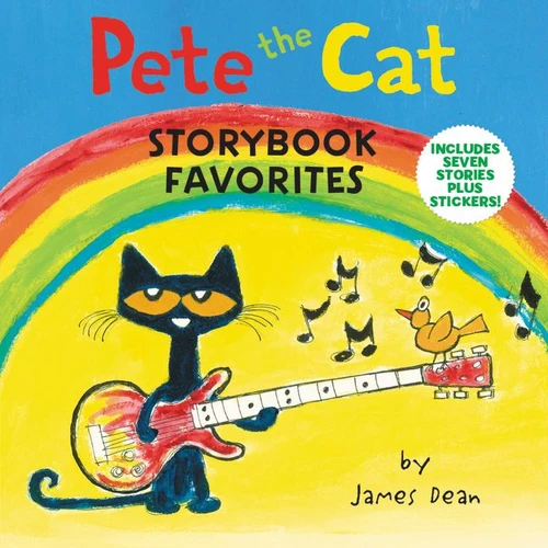 Pete the Cat Storybook Favorites (7 Stories in 1 Book Plus Stickers) by James Dean, Kimberly Dean, James Dean, 9780062894847
