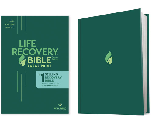 NLT Life Recovery Bible, Second Edition, Large Print (Hardcover) by New Living Translation, Tyndale, 9781496427564