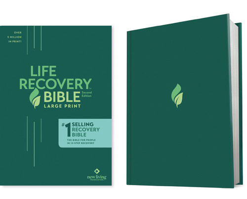 NLT Life Recovery Bible, Second Edition, Large Print (Hardcover) by New Living Translation, Tyndale, 9781496427564