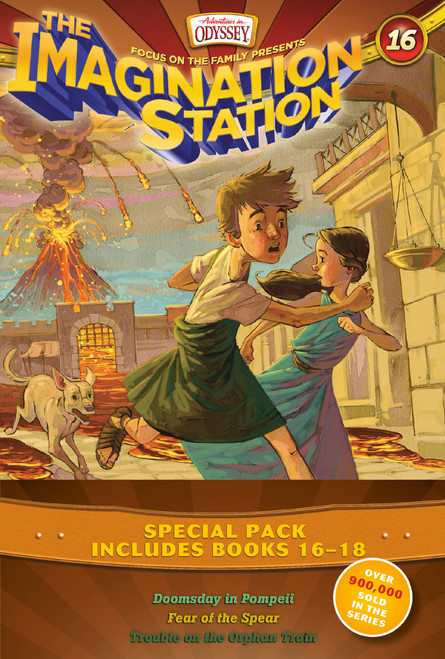 Imagination Station Books 3-Pack: Doomsday in Pompeii / In Fear of the Spear / Trouble on the Orphan Train by Marianne Hering, Paul McCusker, 9781589979574