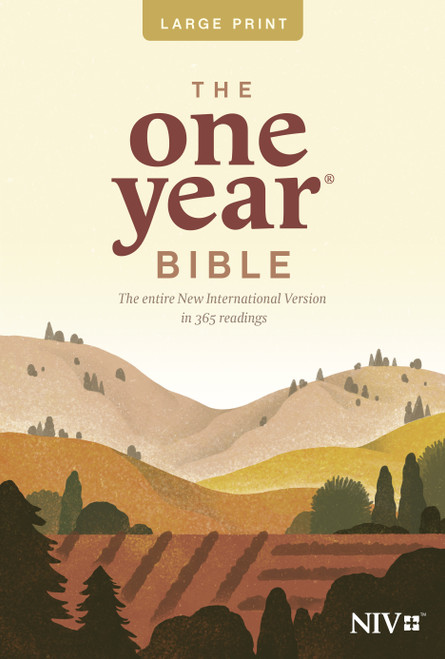 The One Year Bible NIV, Large Print Thinline Edition (Softcover) by Tyndale, 9781414359854