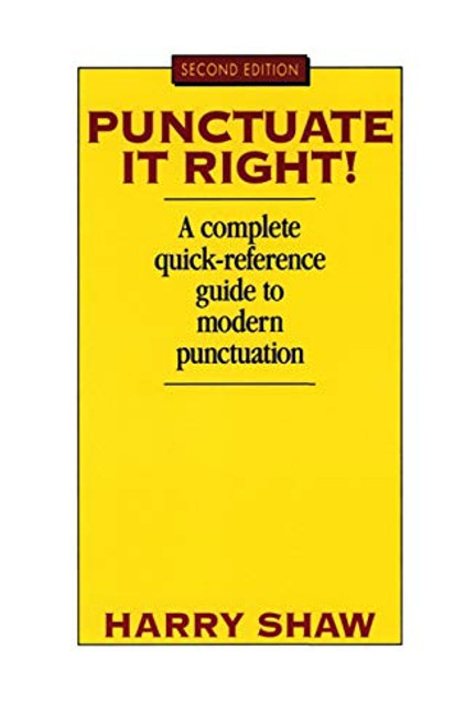 Punctuate It Right by Harry Shaw, 9780064610452