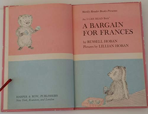 A Bargain for Frances - 9780060223298 by Russell Hoban, Lillian Hoban, 9780060223298